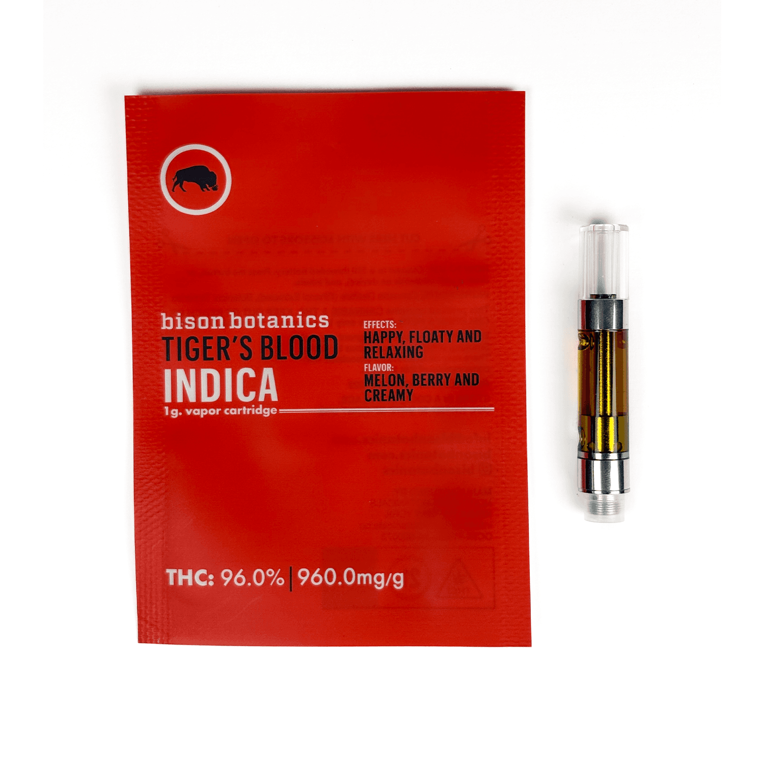 Bison Botanics Tiger's Blood Cart | Indica | 96% THC
