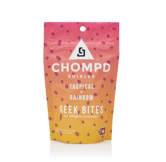 CHOMPD Tropical Rainbow Geek Bites 10pc | 100mg