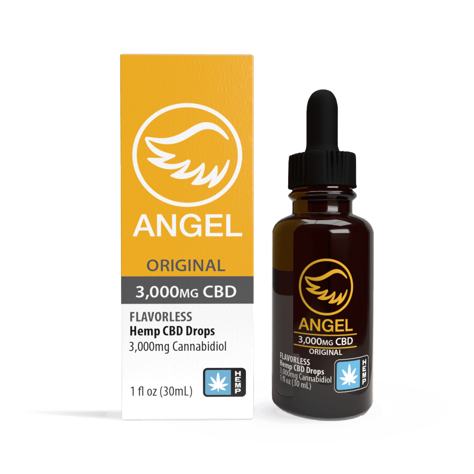 Angel Industries Angel Unflavored Drops | 3000mg