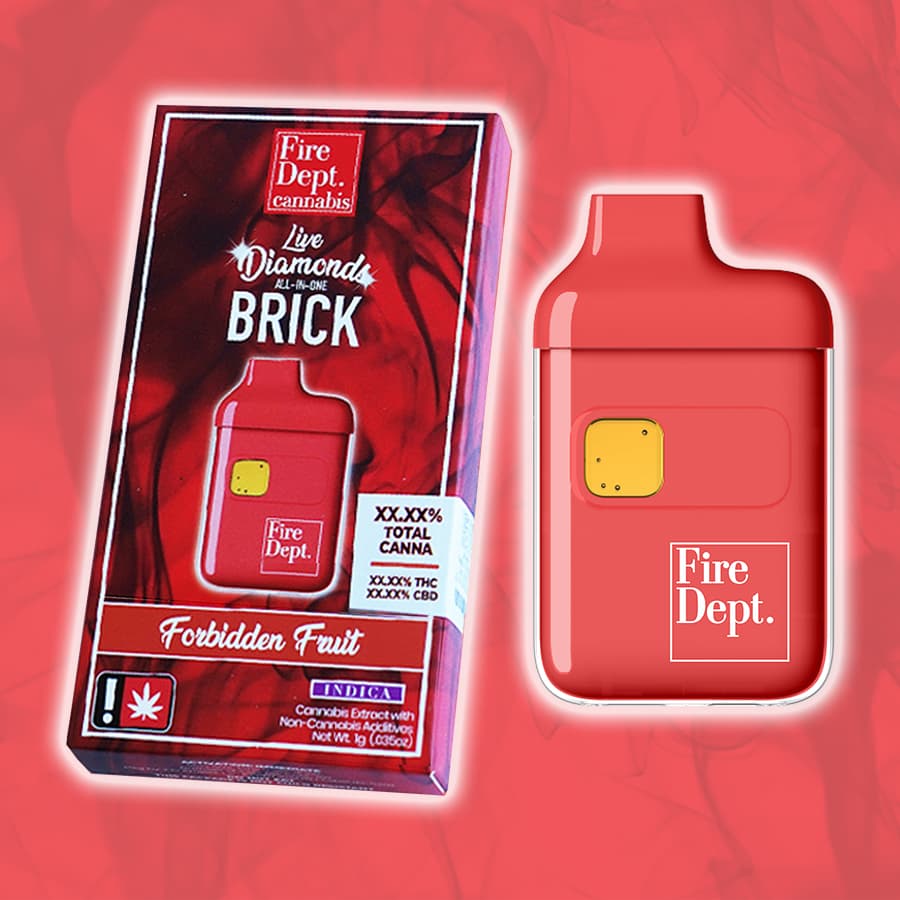 Fire Dept. Cannabis Forbidden Fruit Live Diamond Flavored - Disposable - Fire Dept.