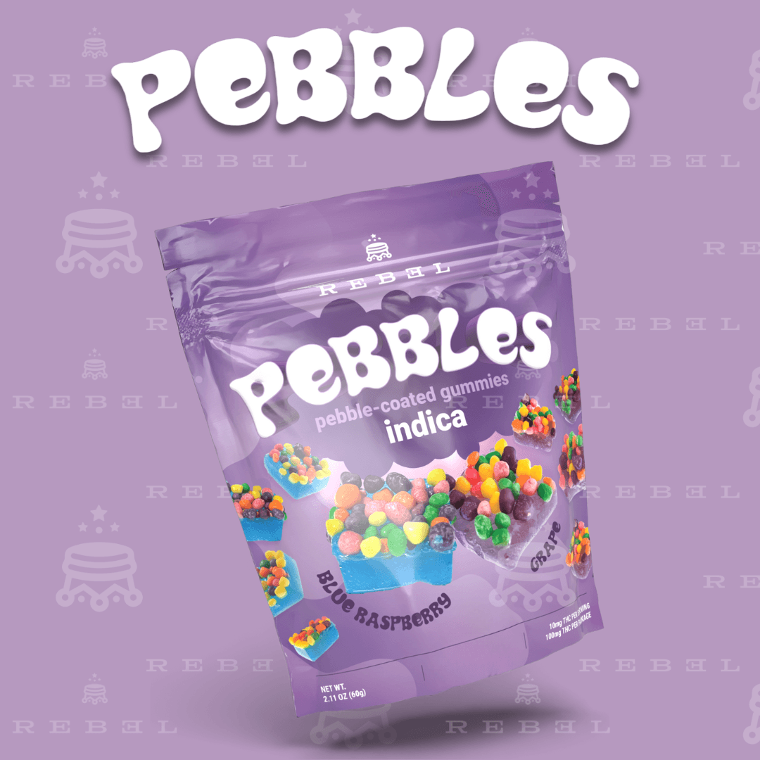 KIND GOODS LLC Indica - 100mg Pebbles - Rebel