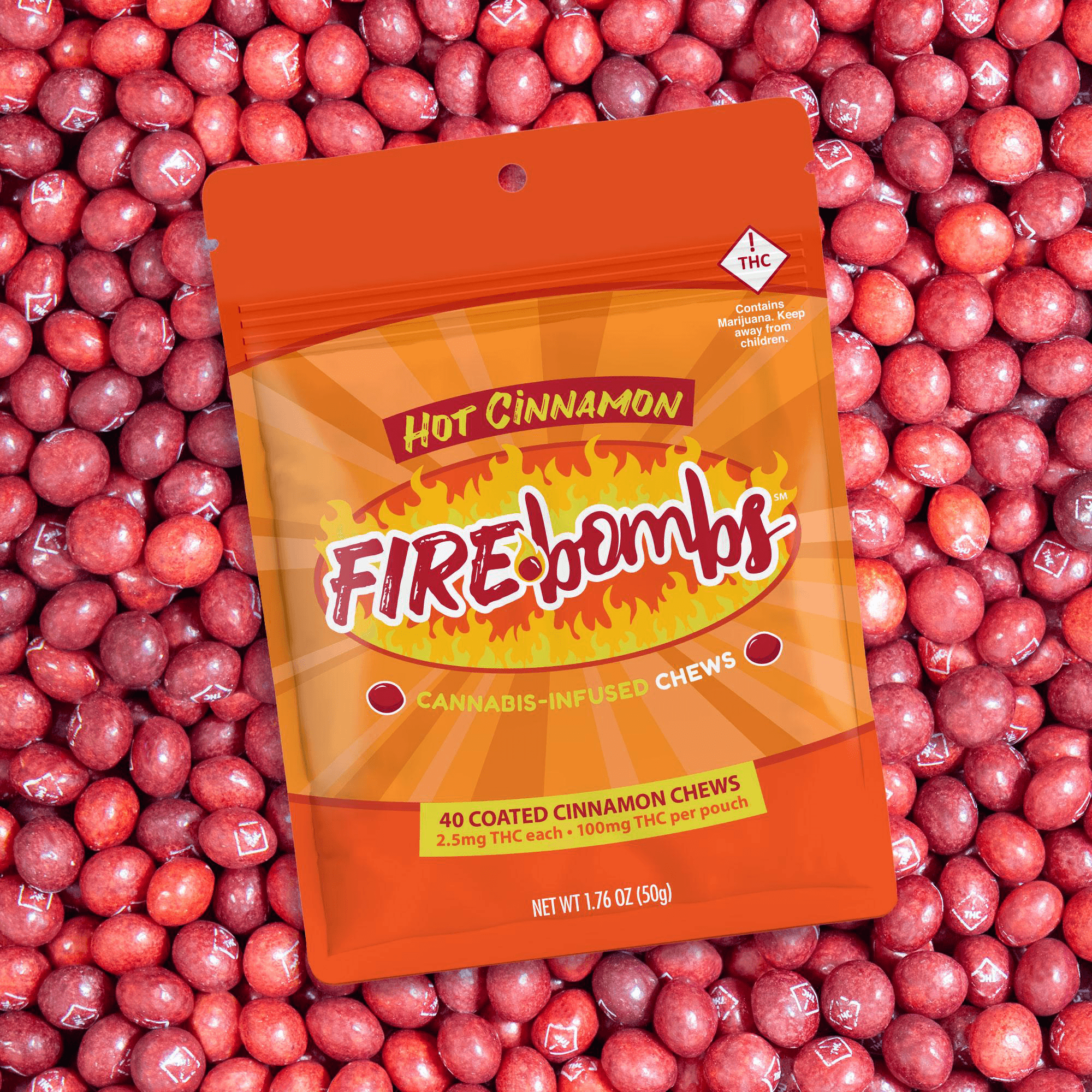 RMZ LLC Fire Bombs (H) - 100mg Chews - Joy Bombs