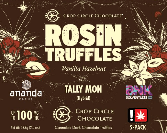 Crop Circle Vanilla Hazelnut Truffles 5pk (H)