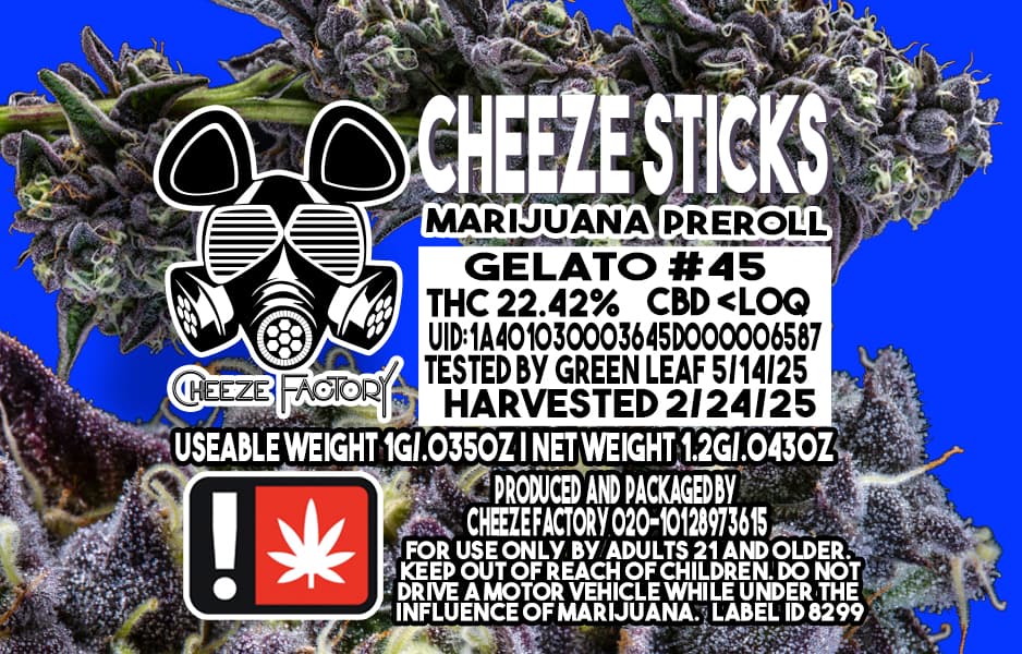 Cheeze Factory Gelato #45 | Preroll