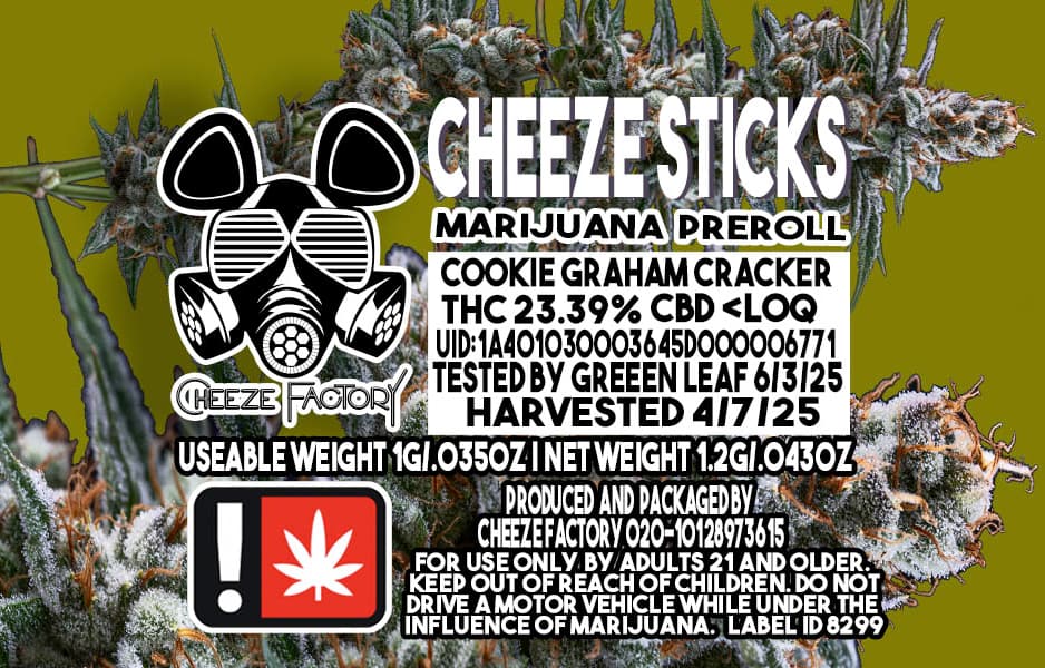 Cheeze Factory Cheeze Factory | Cookie Graham Cracker | Preroll
