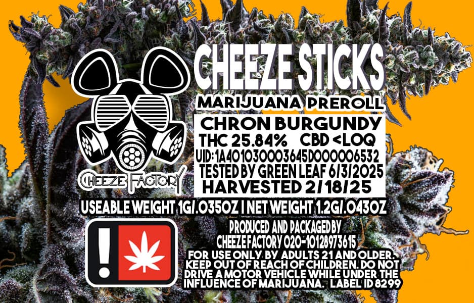 Cheeze Factory Chron Burgundy | Preroll
