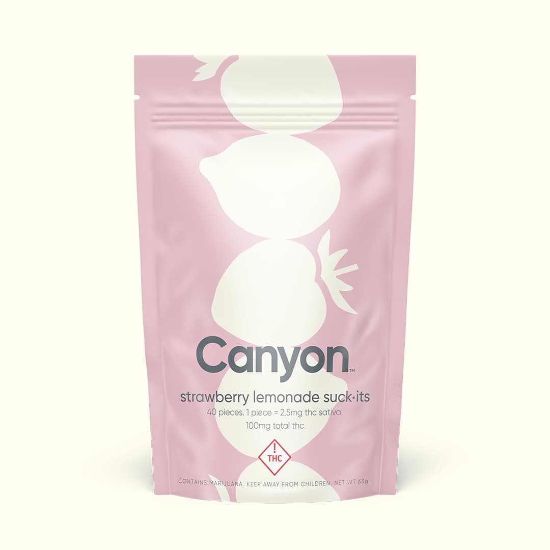 Mountain High Suckers - Canyon Canyon - Suck It - Pink Lemonade 1:1:1 (THC:CBD:CBN) (2.5mg/pc)
