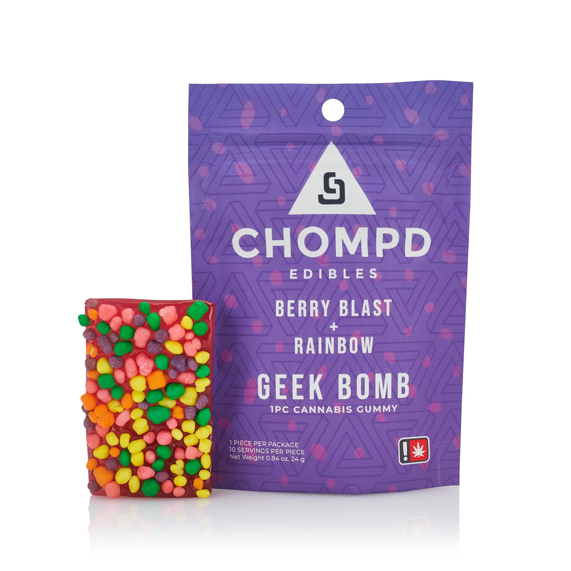 CHOMPD High Dose Geek Bomb | Berry Blast | 100mg