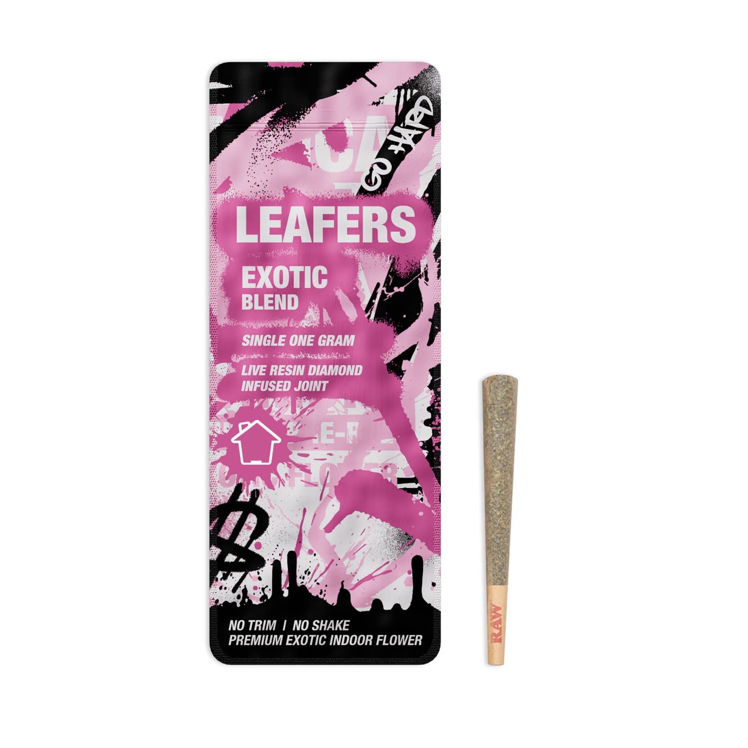 Leafers Leafers Infused Live Resin Diamond Preroll 1g 1 PK Exotic Blend