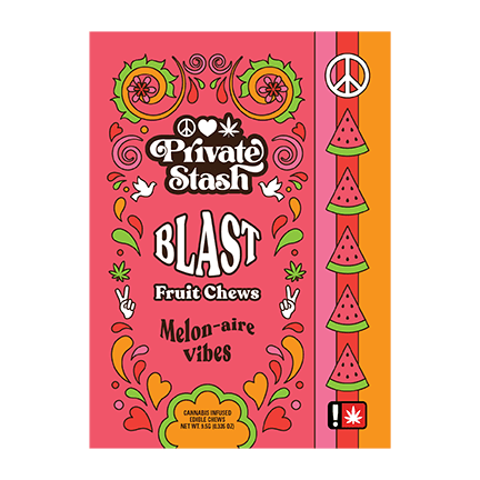 Private Stash Melon-aire Vibes Fruit Chew Blast | 100mg