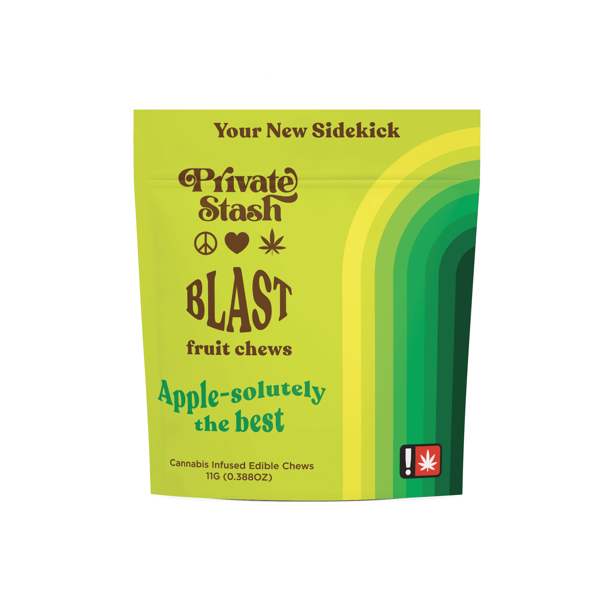 Private Stash Apple-solutely The Best Fruit Chew Blast | 100mg