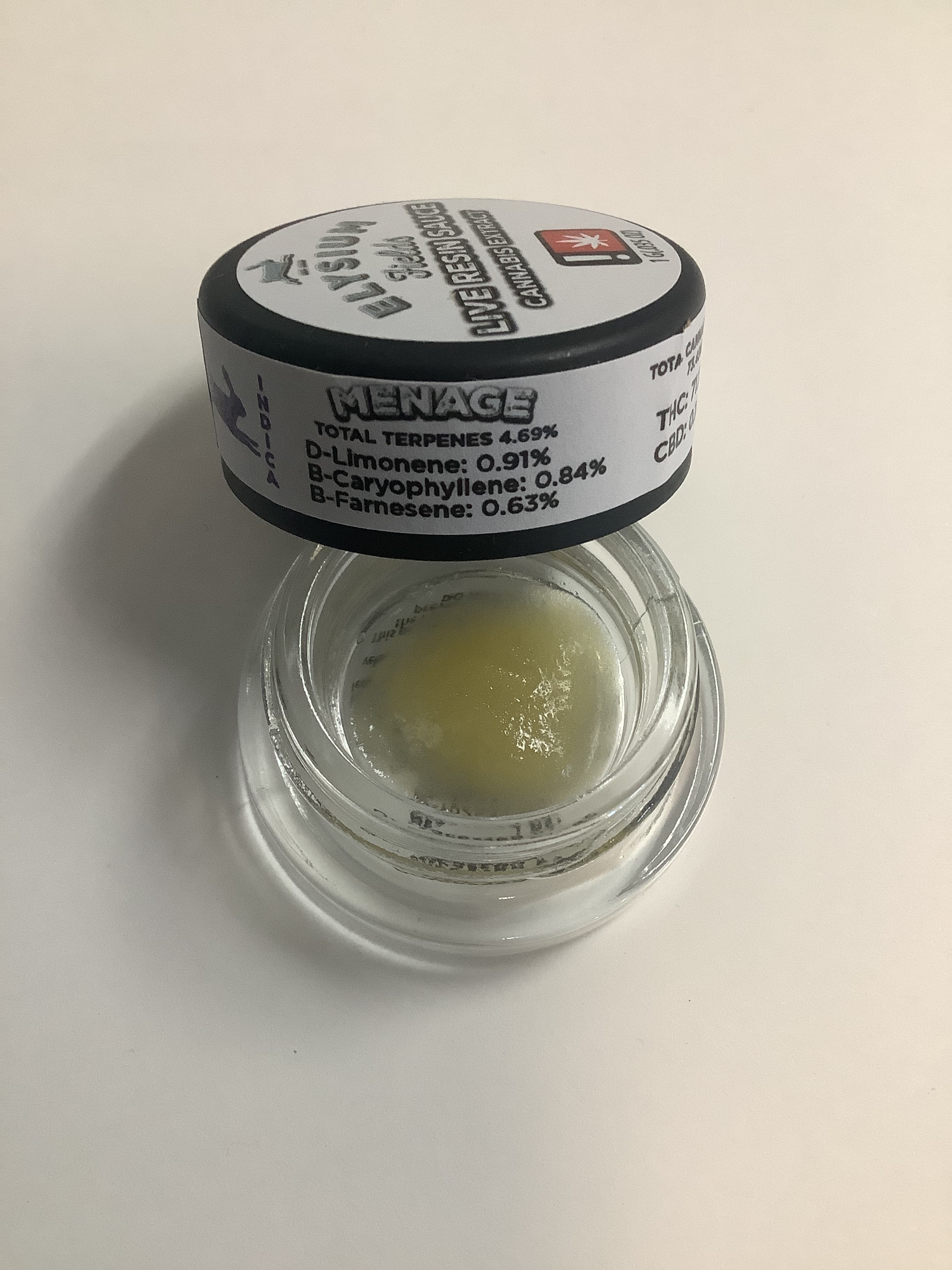Elysium Fields MENAGE Live Resin