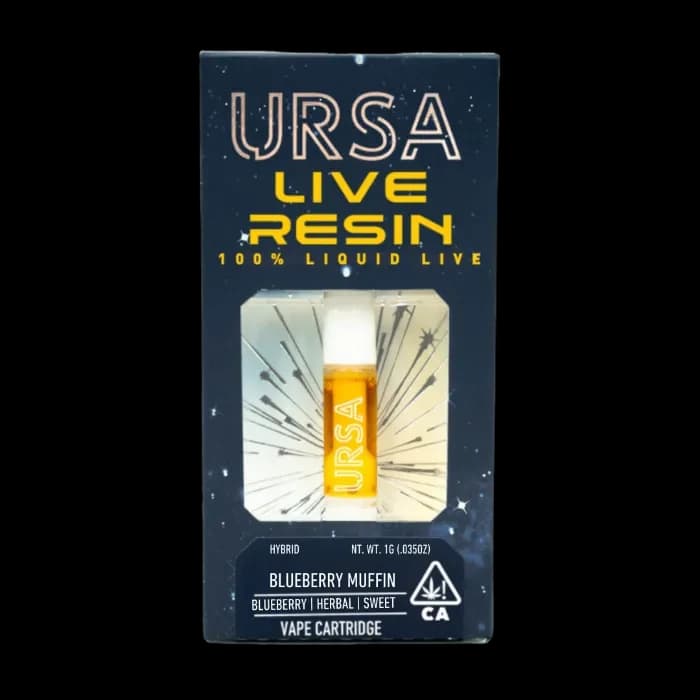 Ursa Extracts LIVE RESIN CARTRIDGE [1G] BLUEBERRY MUFFIN - 1 G