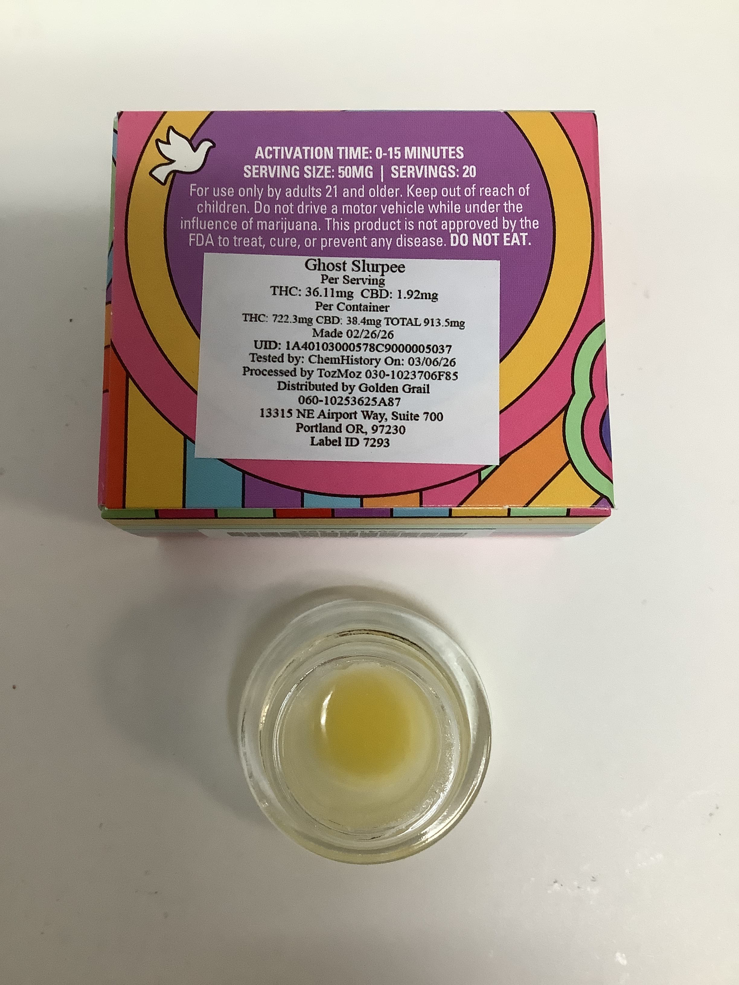 Private Stash Peace Puck | GHOST SLURPEE Cured Resin