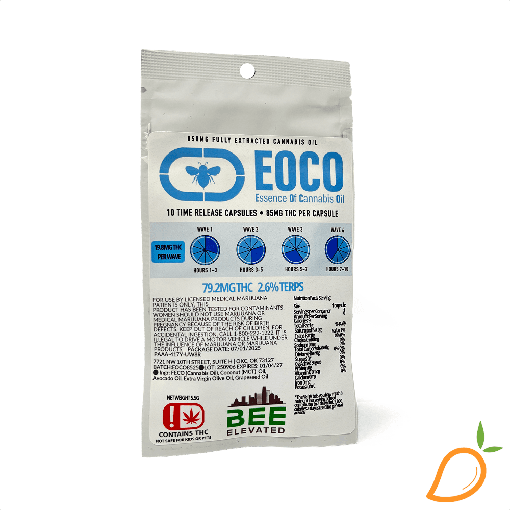 Bee Elevated 850mg 10pk EOCO Capsules Bee Elevated