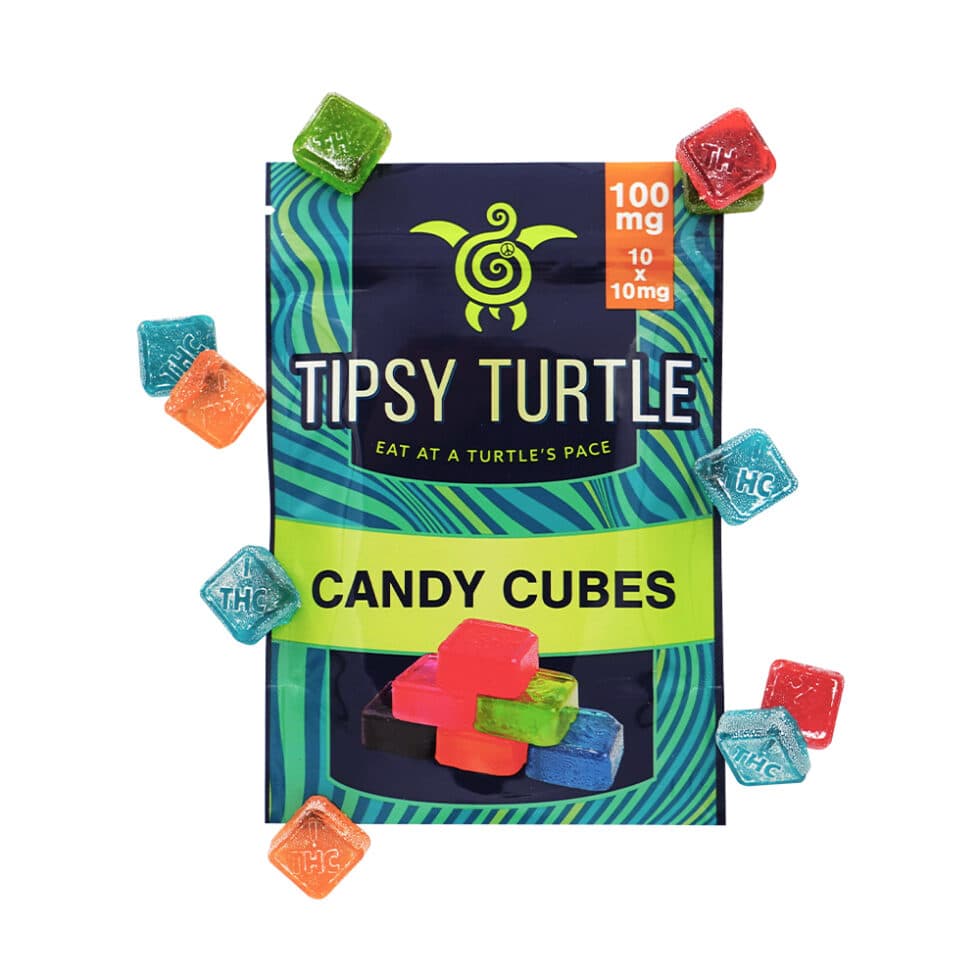 Tipsy Turtle Tipsy Turtle Edibles: Candy Cubes 100mg