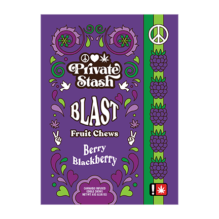 Private Stash BERRY BLACK BERRY Fruit Chew Blast 100mg