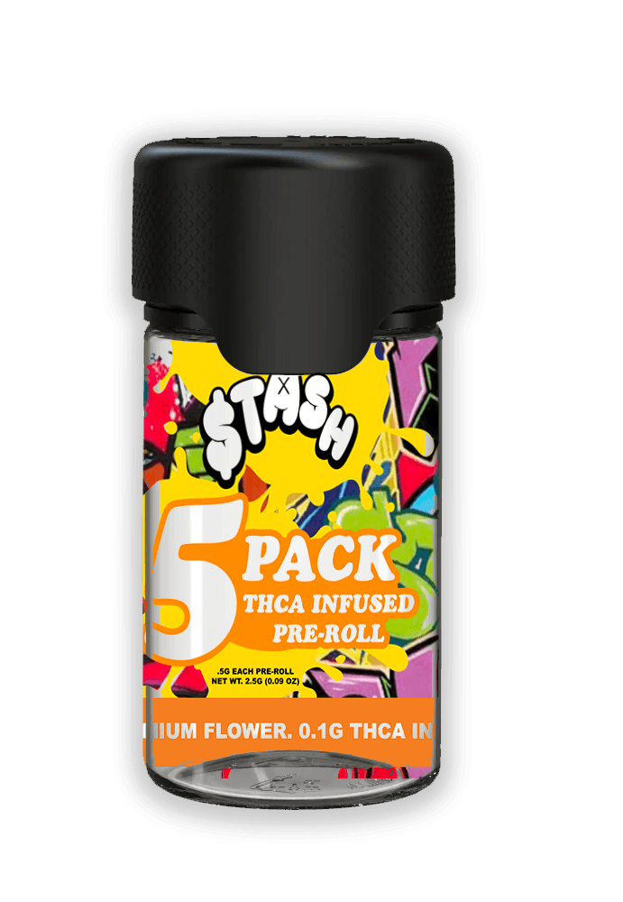 Clean Concentrates Stash Infused Pre-Roll (5pk) - Thunder Cheese