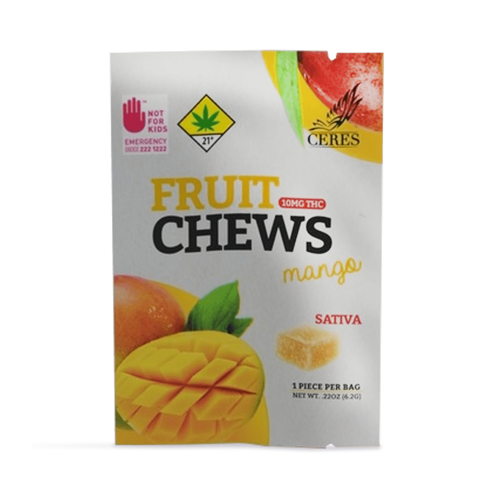 Ceres Garden Mango Sativa Fruit Chew | 10mg