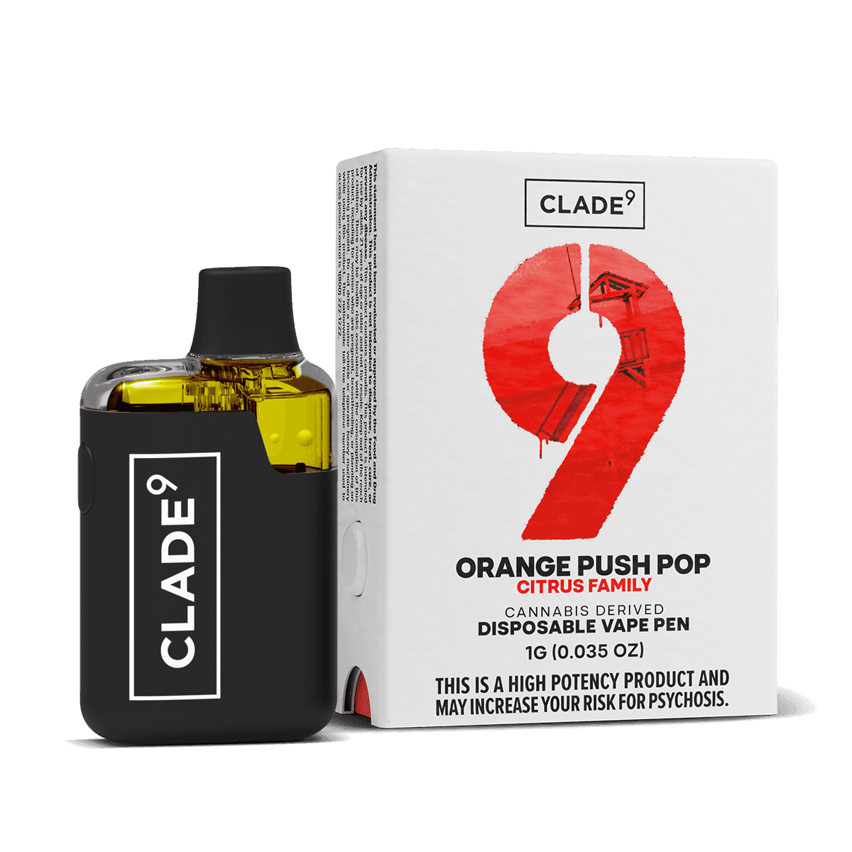 Clade9 Clade9 -  Disposable Vape - Orange Push Pop (S)