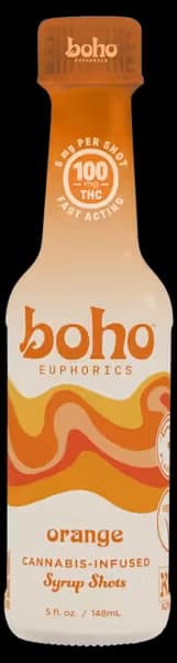BOHO EUPHORICS Orange Syrup Shot | 100mg 5oz Edibles