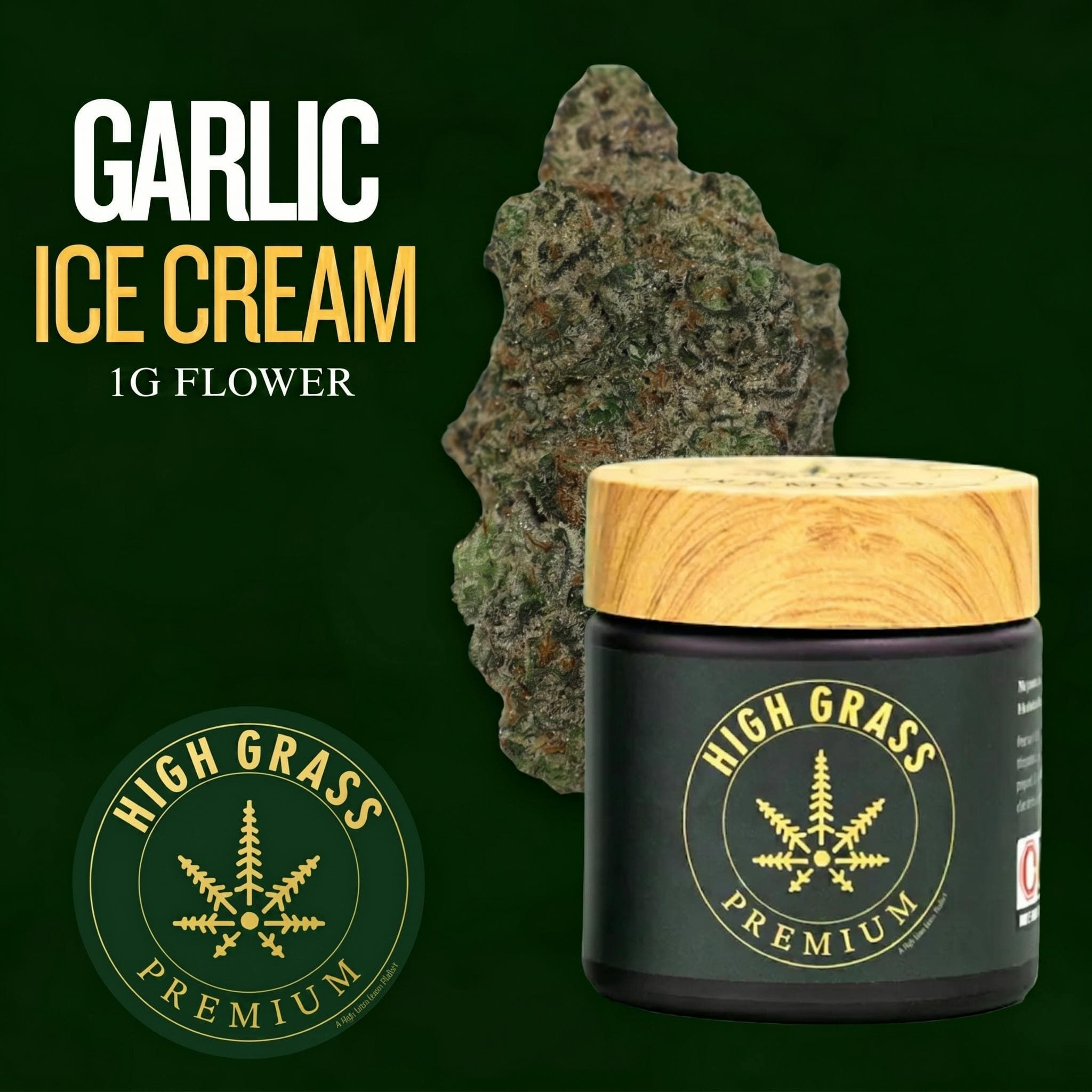 High Grass Farms Garlic Ice Cream | 3.5g