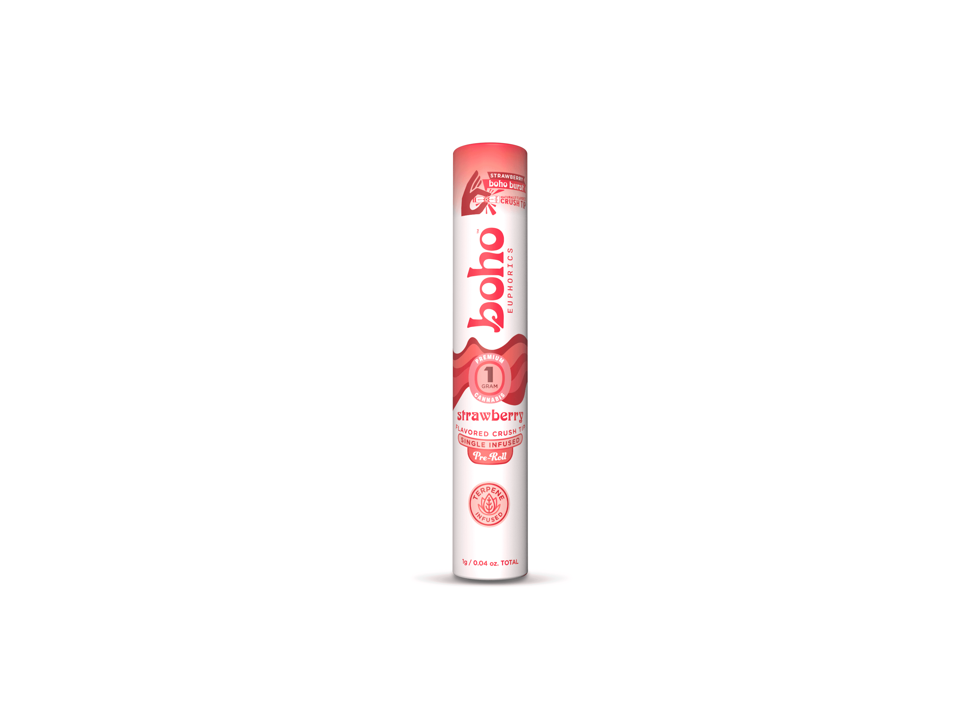 BOHO EUPHORICS Strawberry | Terpene-Infused Pre-roll | 5pk