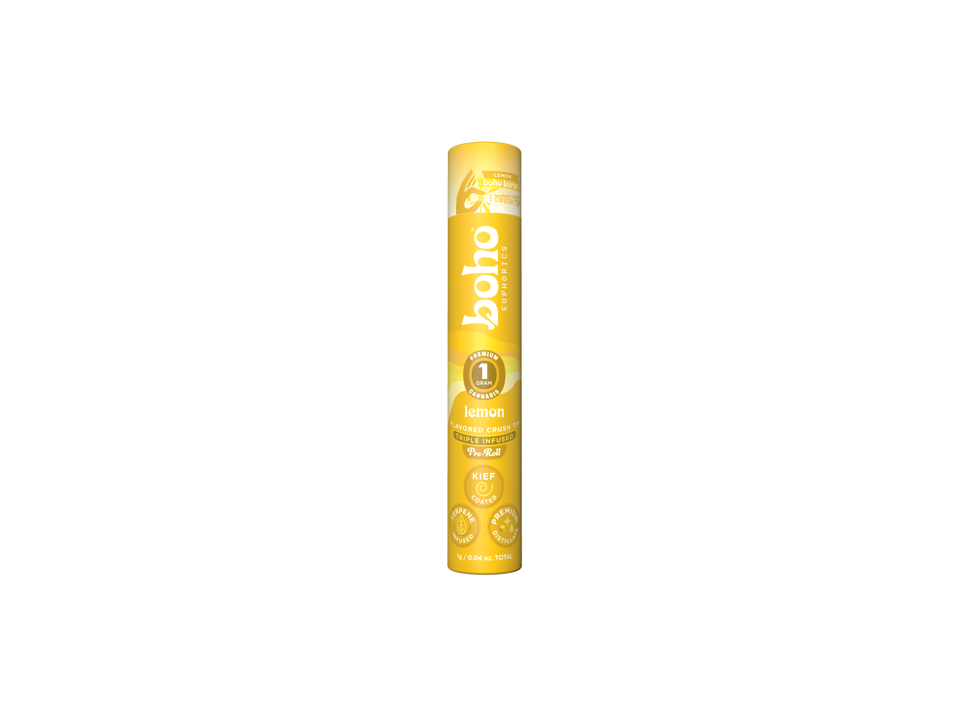 BOHO EUPHORICS Triple Infused Pre Roll - Lemon (H)