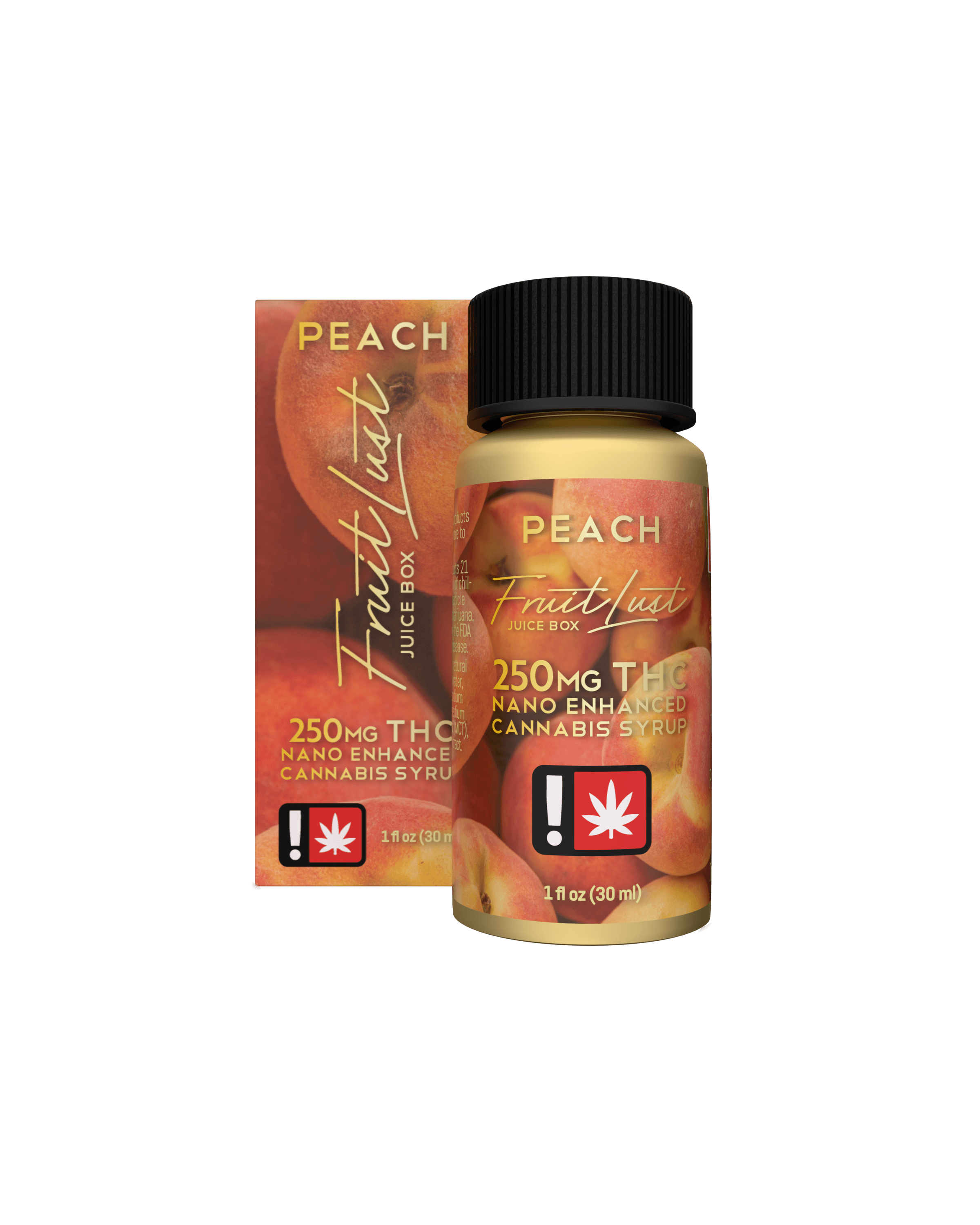 FruitLust Peach 1oz Juice Box