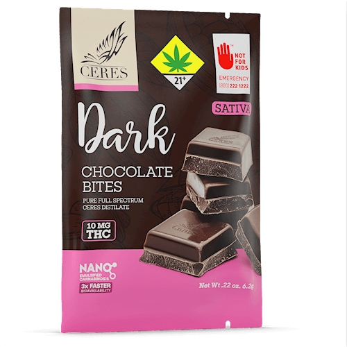 Ceres Dark Chocolate Sativa Bite | 10mg