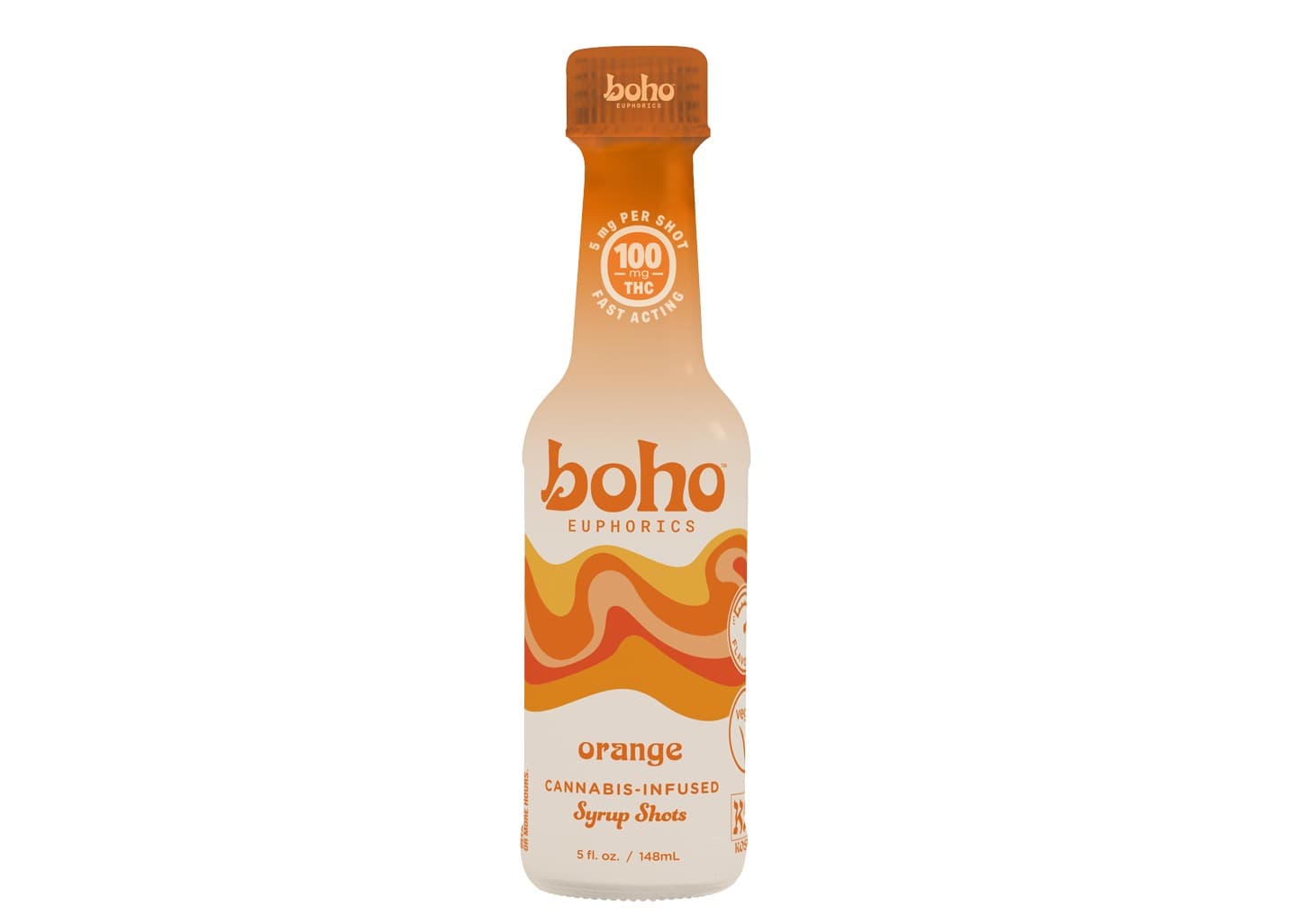 BOHO EUPHORICS Orange Syrup Shot | 100mg 5oz Tinctures