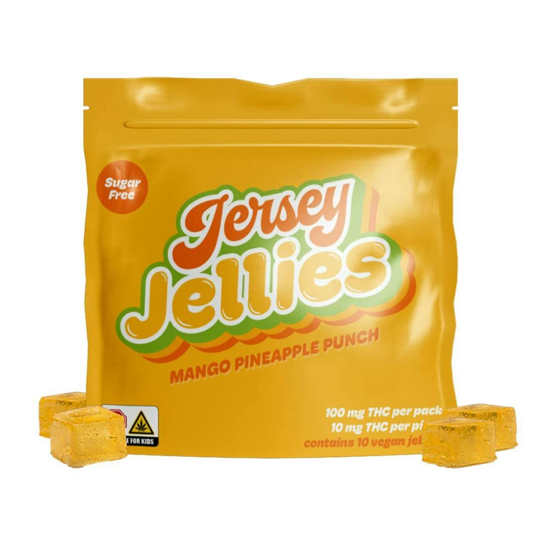 JERSEY JELLIES AU - Jersey Jellies | Cured Resin Mango Pineapple Punch Gummies 100mg