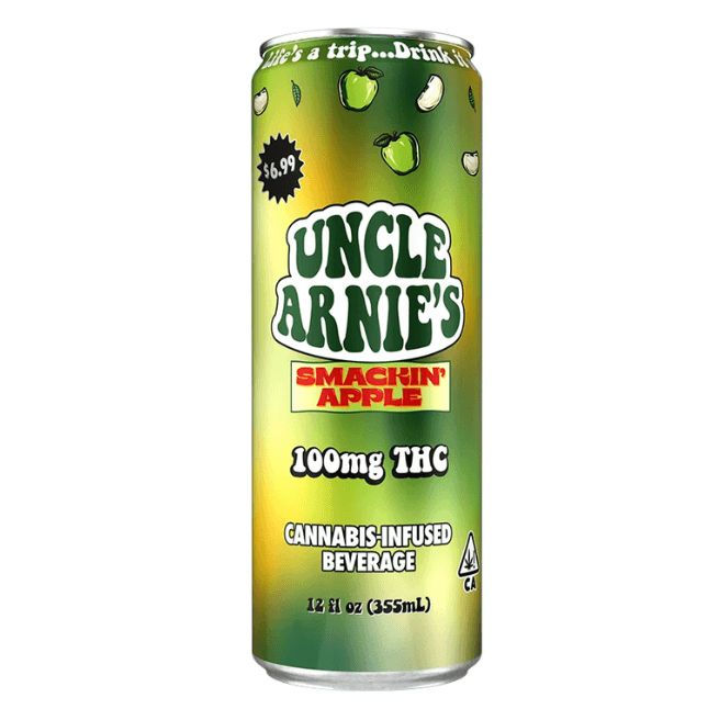 Uncle Arnies Beverage Smacking Apple 12oz Drink 100mg