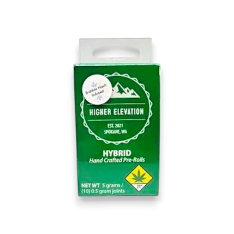Higher Elevation Bubble Gum Marker 10pk / Bubble Hash Infused Pre roll (Higher Elevation)