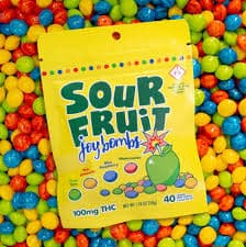 Nimble Sour Fruit Chews 100mg (Joybombs)