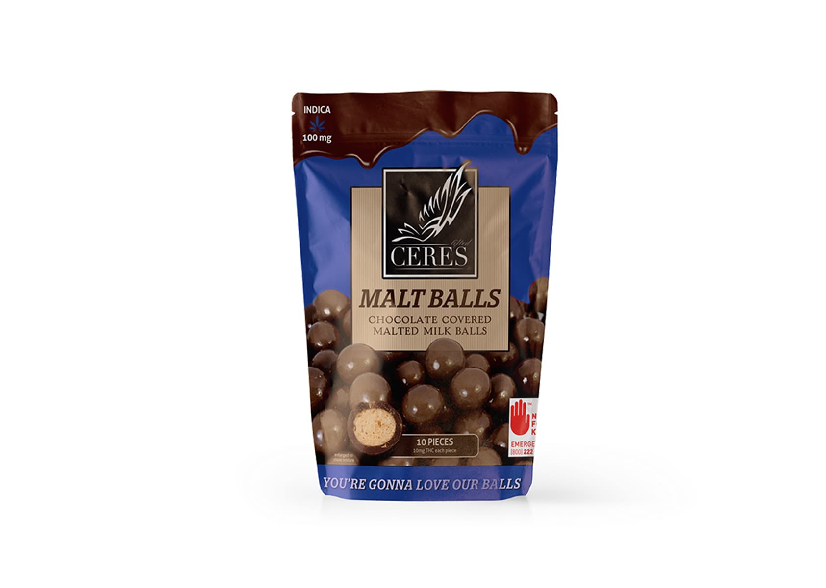 Ceres Indica Malt Ball Single | 10mg