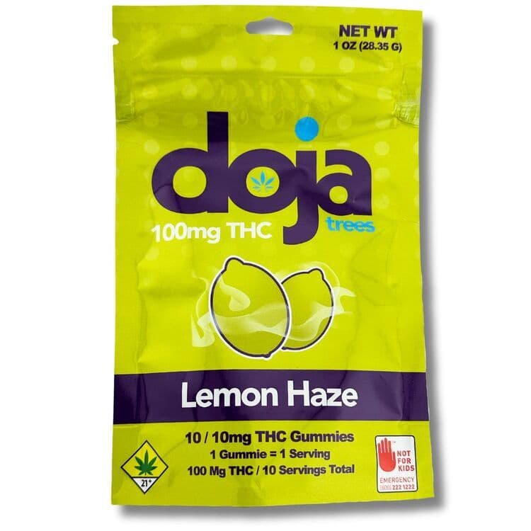 Doja Trees Lemon Haze 10mg x 10pk Gummy Edible (Doja Trees)