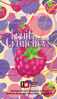 Purefectionery Fruit Crunchers | Raspberry Indica | 100mg