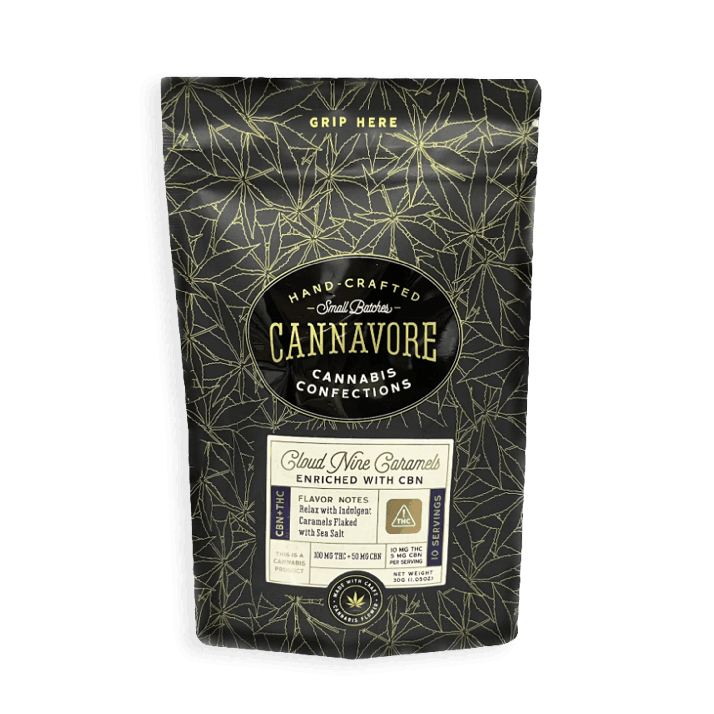 Cannavore Cloud Nine 2:1 Caramels (100mg)