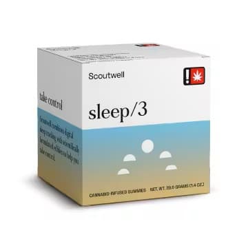 Scoutwell SLEEP/3+ 1:2 (THC:CBN) BLACKBERRY CITRUS Gummies | 100mg