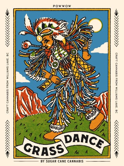 Pow Wow by Sugar Cane Cannabis Grass Dance Pre-Rolls - - Grass Dance Sativa Pre-Rolls - 3pk