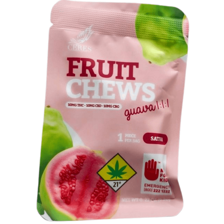 Ceres Guava 1:1:1 CBD/CBG Single Chew Sativa (10mg)