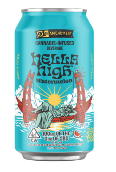 21ST AMENDMENT 100mg 12oz Drink - Hella High Watermelon
