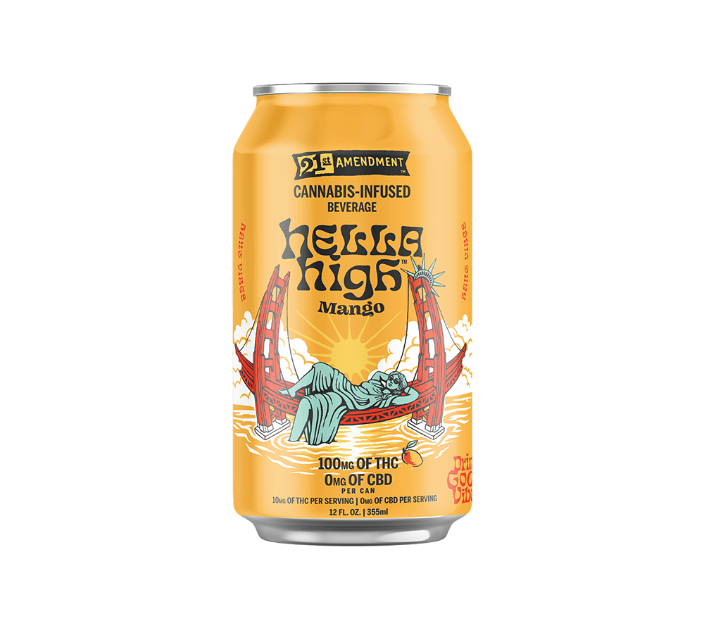 21ST AMENDMENT 100mg 12oz Drink - Hella High Mango