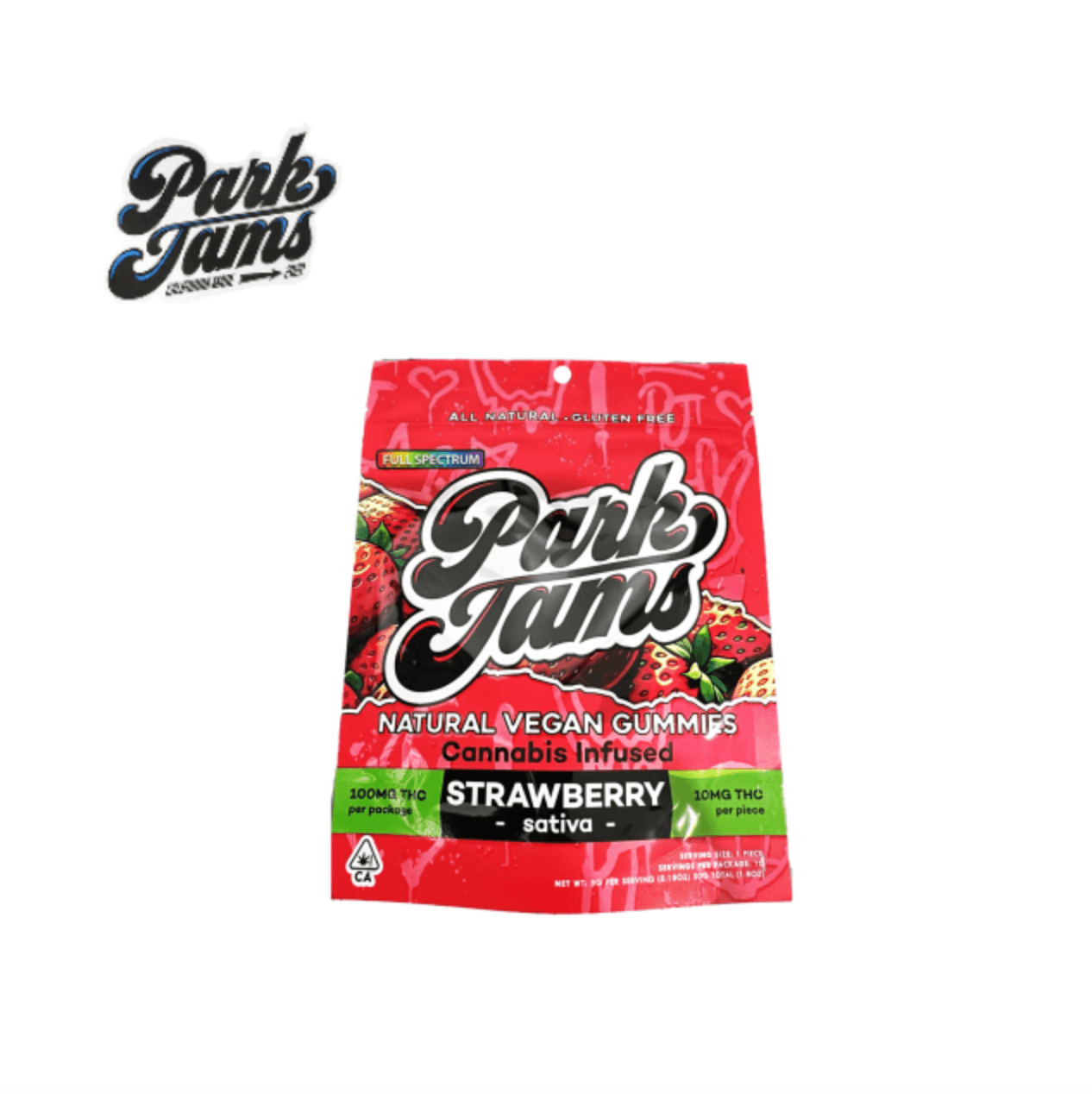 Park Jams STRAWBERRY 100MG 10 PACK GUMMIES