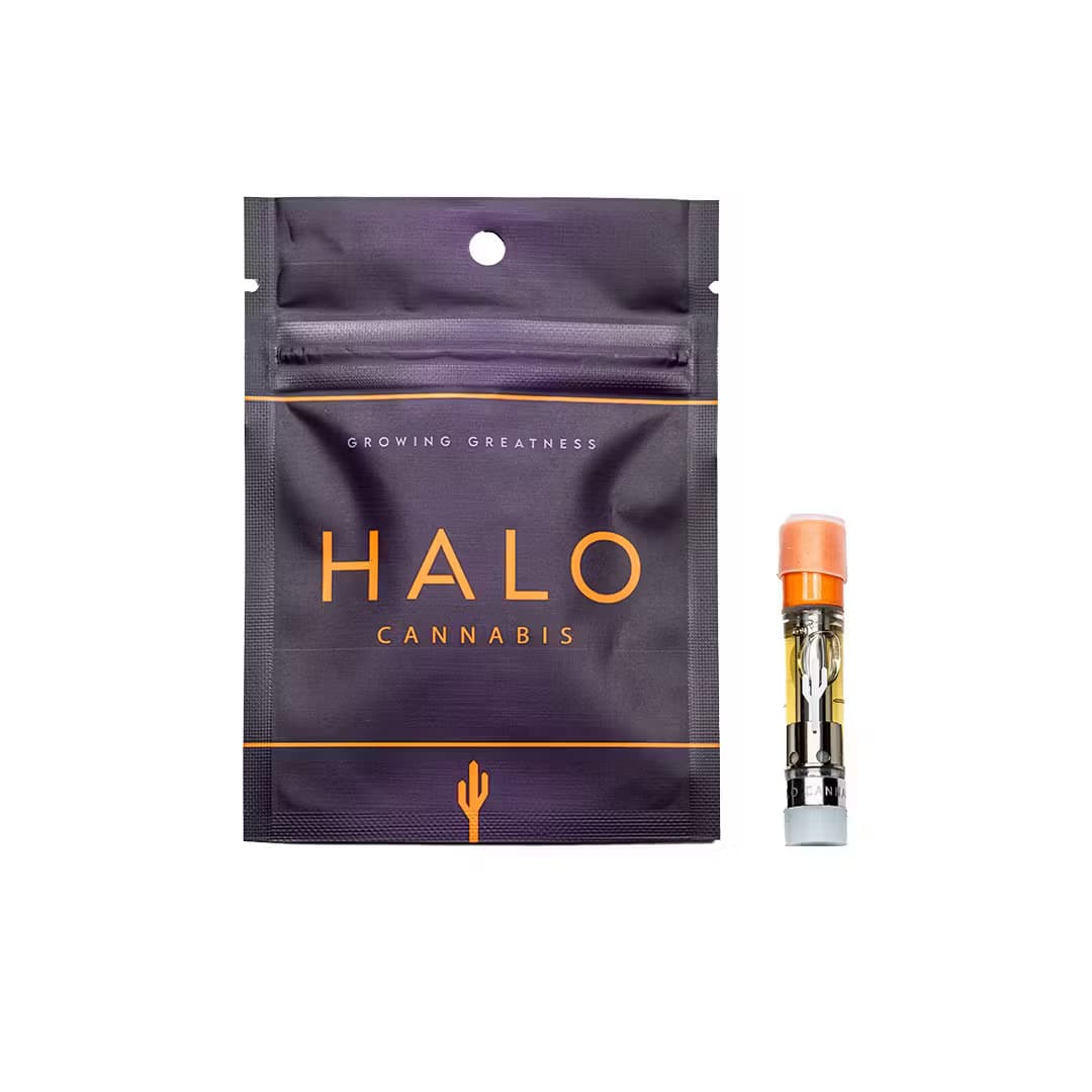 Halo Cannabis Distillate Cartridge: 1G - Peach