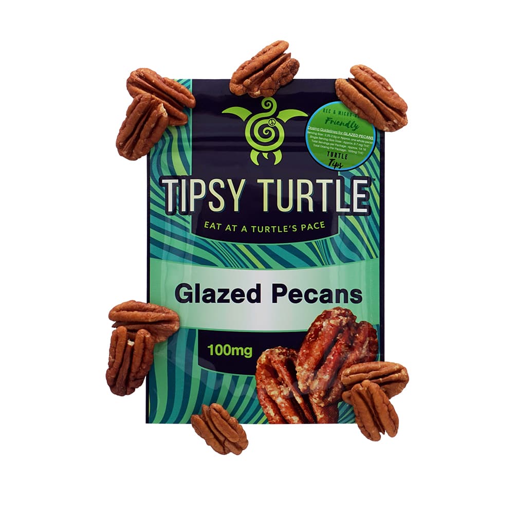 Tipsy Turtle Tipsy Turtle Edibles: Glazed Pecans 100mg