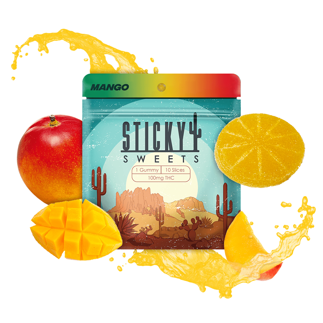 Sticky Saguaro Sticky Edibles Single 100mg: Mango (H)