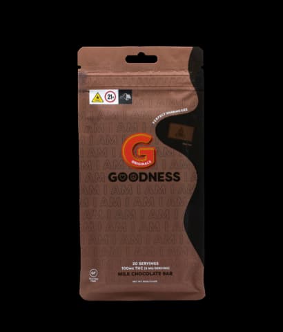 I Am Goodness Milk Chocolate Bar | 100mg | 20ct