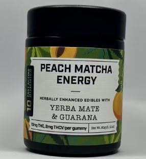 Supernaturals Peach Matcha Energy Gummies | 10:2 THC:THCV | 10pk | 100mg